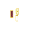 ITI NYC Straight Baguette Settings With Airline in 14K Gold (1.75 x 1.50 mm - 8.00 x 3.75 mm)