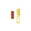 ITI NYC Straight Baguette Settings With Airline in 14K Gold (1.75 x 0.50 mm - 8.75 x 3.75 mm)