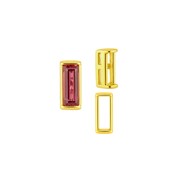 ITI NYC Straight Baguette Settings With Airline in 14K Gold (1.75 x 0.50 mm - 8.75 x 3.75 mm)