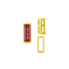 ITI NYC Straight Baguette Settings With Airline in 14K Gold (1.75 x 1.50 mm - 8.00 x 3.75 mm)