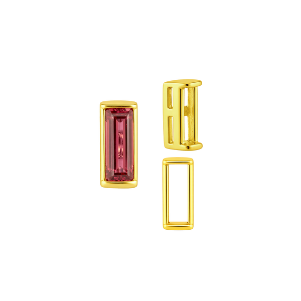 ITI NYC Straight Baguette Settings With Airline in 14K Gold (1.75 x 0.50 mm - 8.75 x 3.75 mm)