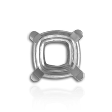 Load image into Gallery viewer, ITI NYC Four Prong Cushion Heavy Basket Settings in Sterling Silver (4.00 x 4.00 mm - 10.00 x 10.00 mm)

