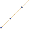 Bulk / Spooled Diamond by the Yard Cable Chain in 14K Yellow Gold (Diamond Bezel: Every 1.5")