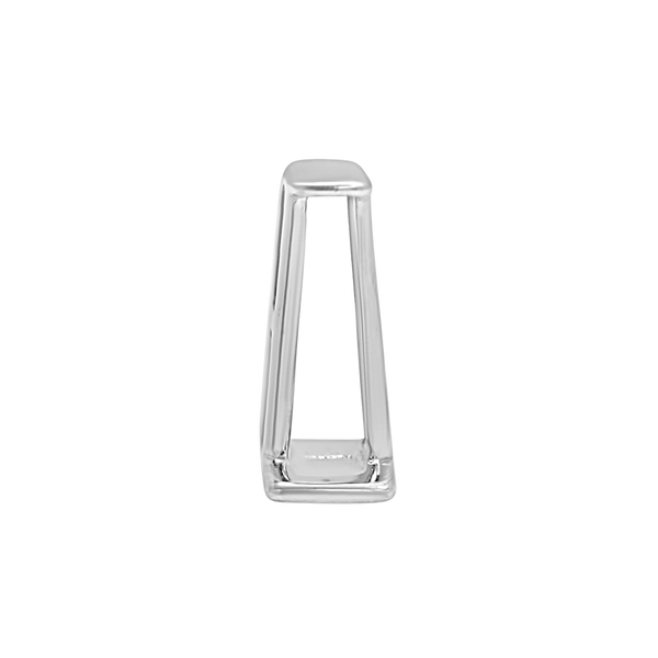 ITI NYC Tapered Baguette Settings With Airline in Sterling Silver (2.00 x 1.75 mm - 8.25 x 3.75 mm)
