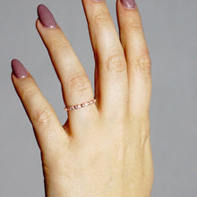 Load image into Gallery viewer, 6 Stone Stackable Ring in Sterling Silver
