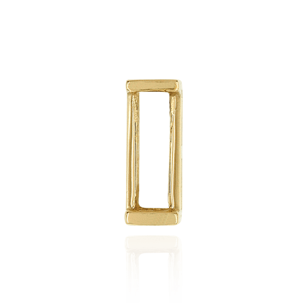 ITI NYC Straight Baguette Single Base Settings in Sterling Silver (1.75 x 1.00 mm - 8.75 x 3.75 mm)