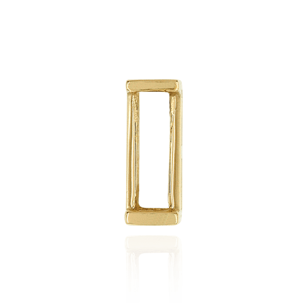 ITI NYC Straight Baguette Single Base Settings in 14K Gold (1.75 x 1.00 mm - 8.00 x 3.75 mm)