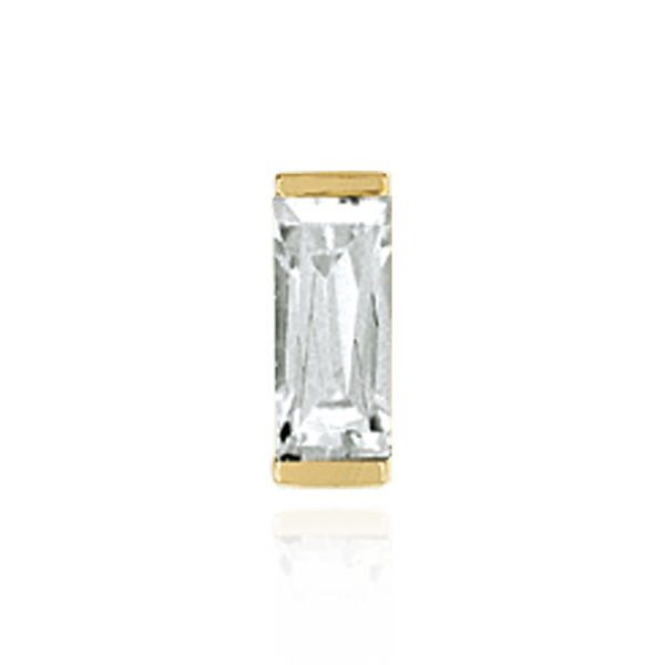ITI NYC Straight Baguette Single Base Settings in 14K Gold (1.75 x 1.00 mm - 8.00 x 3.75 mm)