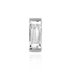 ITI NYC Straight Baguette Single Base Settings in Sterling Silver (1.75 x 1.00 mm - 8.00 x 3.75 mm)