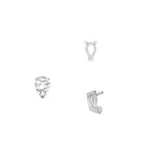 Load image into Gallery viewer, ITI NYC V-End Pear Shape Single Base Settings in 14K Gold (5.00 x 3.00 mm - 24.00 x 16.00 mm)
