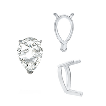 Load image into Gallery viewer, ITI NYC V-End Pear Shape Single Base Settings in 14K Gold (5.00 x 3.00 mm - 24.00 x 16.00 mm)
