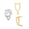 ITI NYC V-End Pear Shape Single Base Settings in 14K Gold (5.00 x 3.00 mm - 24.00 x 16.00 mm)