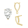 ITI NYC V-End Pear Shape Single Base Settings in 14K Gold (5.00 x 3.00 mm - 24.00 x 16.00 mm)