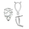 ITI NYC V-End Pear Shape Single Base Settings in 14K Gold (5.00 x 3.00 mm - 24.00 x 16.00 mm)