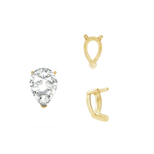 Load image into Gallery viewer, ITI NYC V-End Pear Shape Single Base Settings in 14K Gold (5.00 x 3.00 mm - 24.00 x 16.00 mm)
