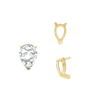 ITI NYC V-End Pear Shape Single Base Settings in 14K Gold (5.00 x 3.00 mm - 24.00 x 16.00 mm)