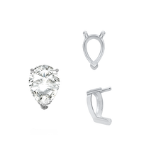 Load image into Gallery viewer, ITI NYC V-End Pear Shape Single Base Settings in 14K Gold (5.00 x 3.00 mm - 24.00 x 16.00 mm)
