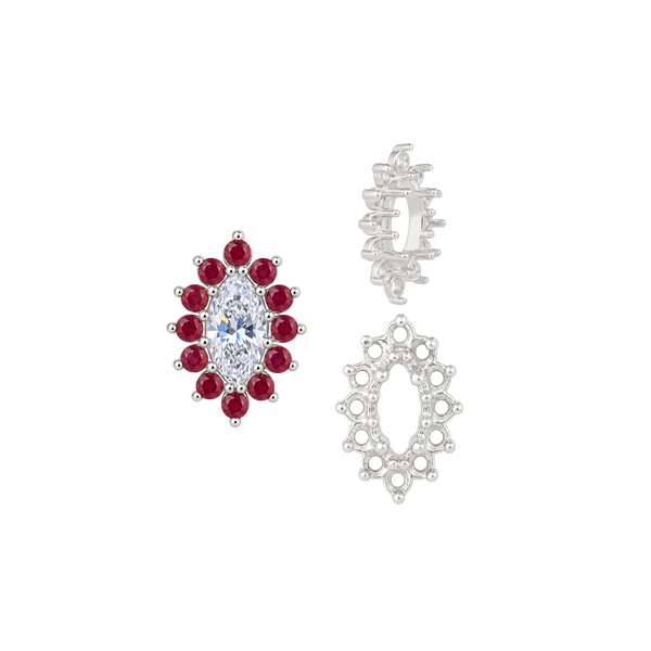 ITI NYC 12 Stone Marquise Shape Cluster Settings (4 x 2 mm - 10 x 5 mm)