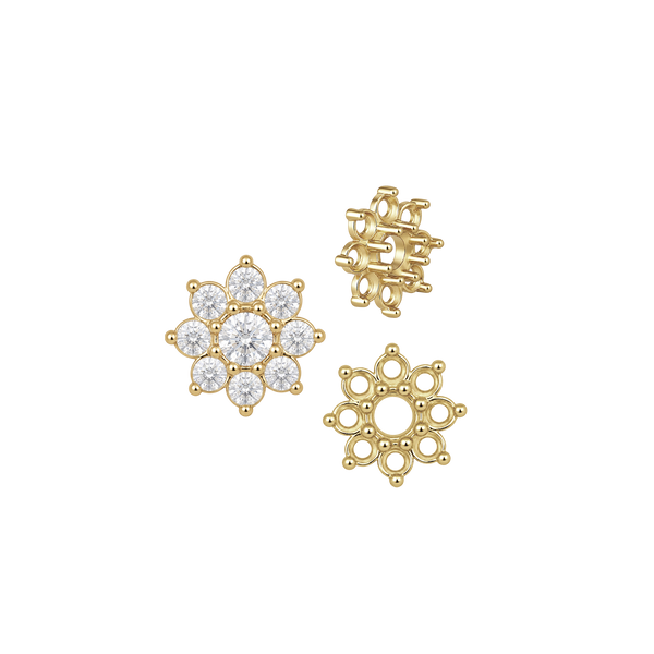 ITI NYC 8 Stone Round Cluster Tops (3.00 mm - 6.50 mm)