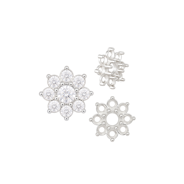 ITI NYC 8 Stone Round Cluster Tops (3.00 mm - 6.50 mm)