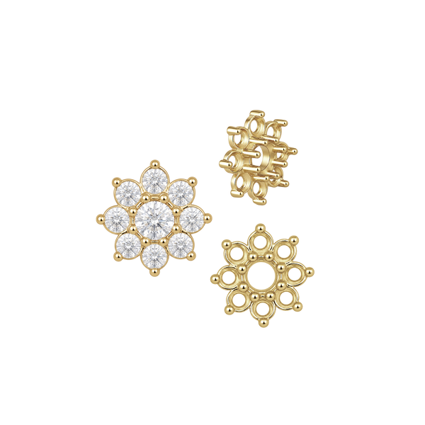 ITI NYC 8 Stone Round Cluster Tops (3.00 mm - 6.50 mm)