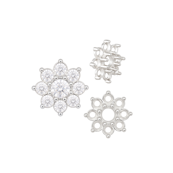 ITI NYC 8 Stone Round Cluster Tops (3.00 mm - 6.50 mm)