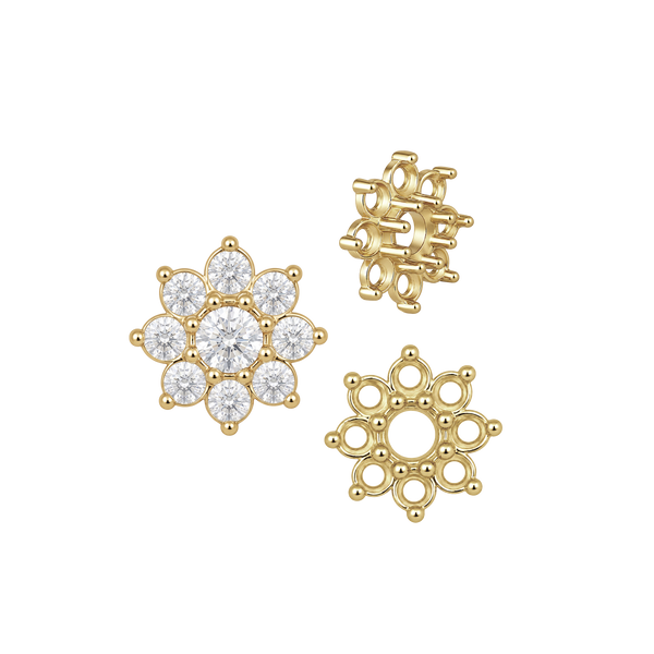 ITI NYC 8 Stone Round Cluster Tops (3.00 mm - 6.50 mm)