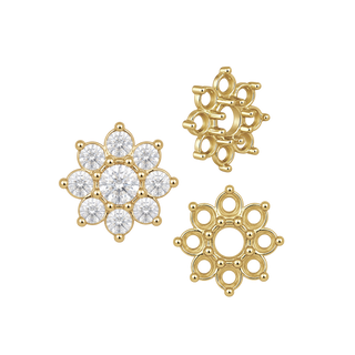 ITI NYC 8 Stone Round Cluster Tops (3.00 mm - 6.50 mm)