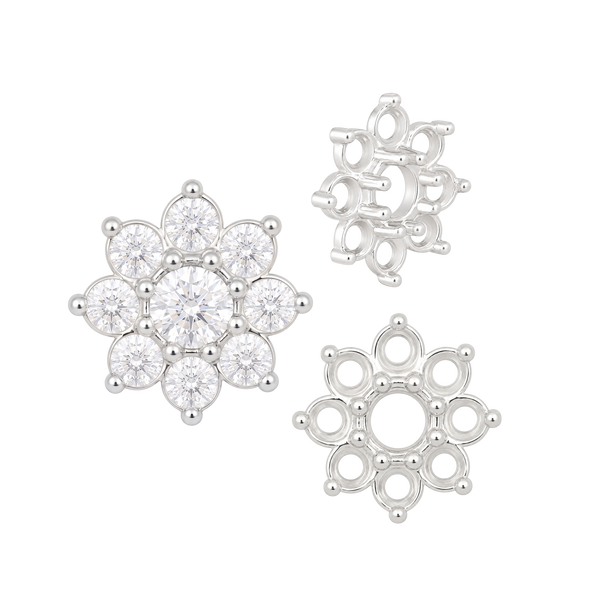 ITI NYC 8 Stone Round Cluster Tops (3.00 mm - 6.50 mm)