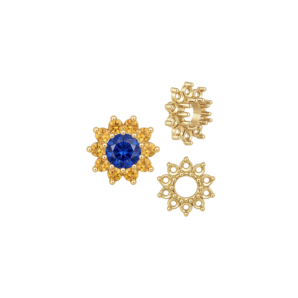 ITI NYC 10 Stone Round Cluster Tops (3.00 mm - 7.00 mm)
