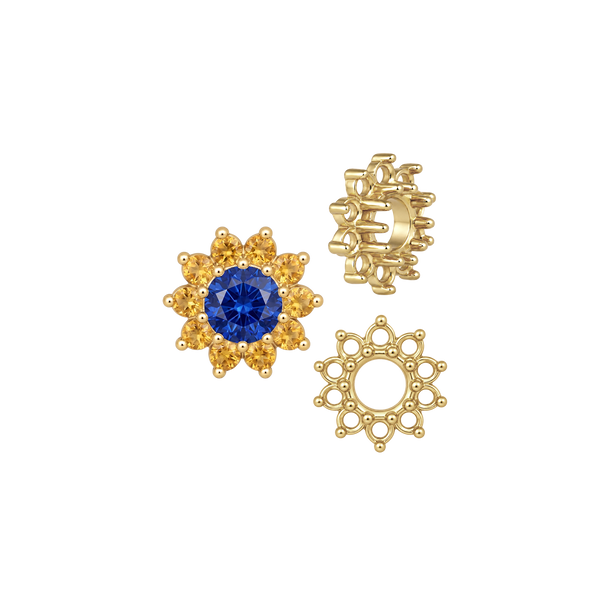 ITI NYC 10 Stone Round Cluster Tops (3.00 mm - 7.00 mm)