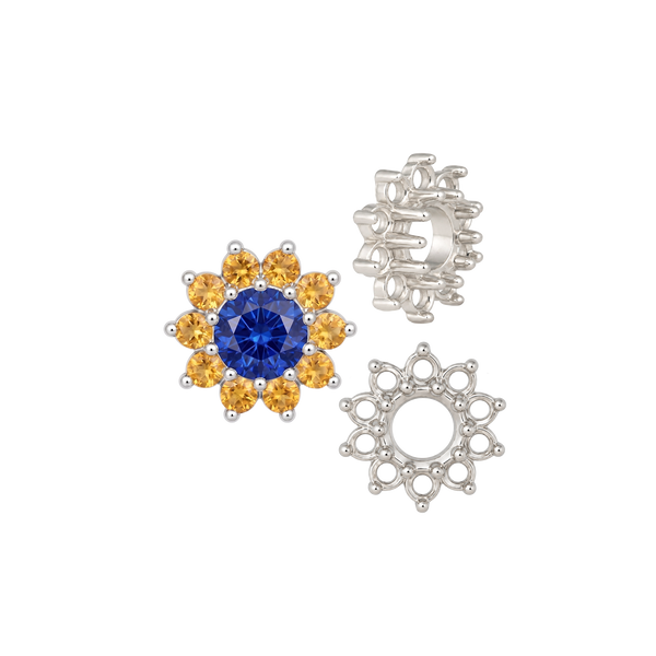 ITI NYC 10 Stone Round Cluster Tops (3.00 mm - 7.00 mm)