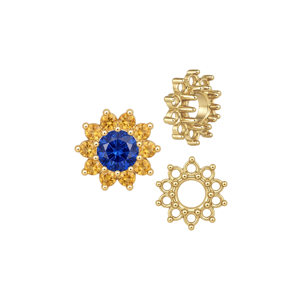 ITI NYC 10 Stone Round Cluster Tops (3.00 mm - 7.00 mm)