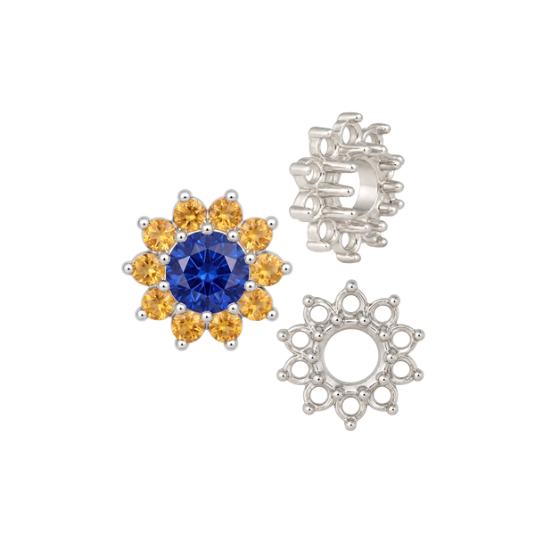ITI NYC 10 Stone Round Cluster Tops (3.00 mm - 7.00 mm)