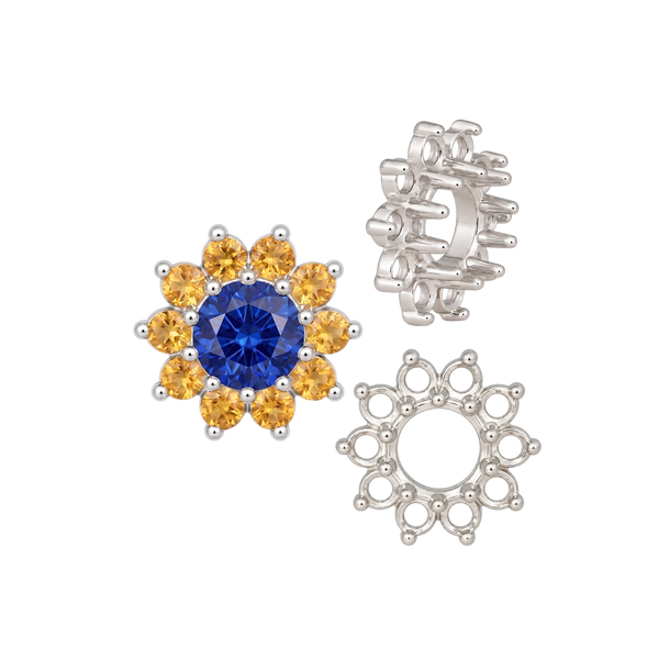 ITI NYC 10 Stone Round Cluster Tops (3.00 mm - 7.00 mm)
