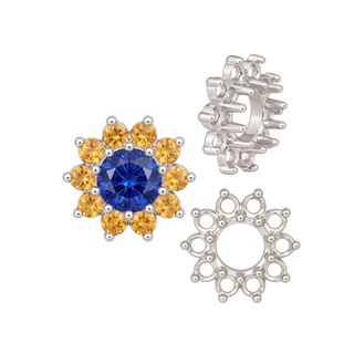 ITI NYC 10 Stone Round Cluster Tops (3.00 mm - 7.00 mm)