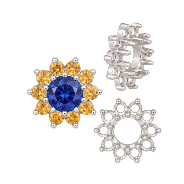 ITI NYC 10 Stone Round Cluster Tops (3.00 mm - 7.00 mm)