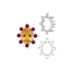 ITI NYC 8 Stone Cluster Pendants (3.00 x 2.00 mm - 14.00 x 12.00 mm)