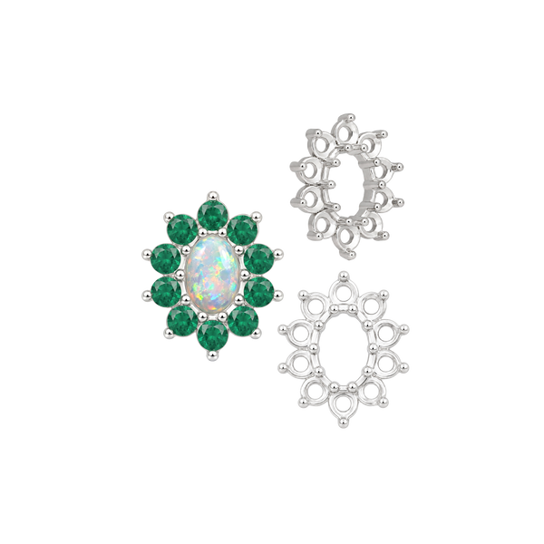 ITI NYC Basket 10 Stone Oval Clusters (5.00 x 3.00 mm - 8.00 x 6.00 mm)