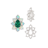 ITI NYC 8 Stone Pear Shape Cluster Tops (5.00 x 3.00 mm - 8.00 x 6.00 mm)