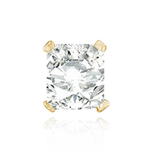 ITI NYC Four Prong Emerald Shape Heavy Solitaire Settings in 14K Gold (7.00 x 5.00 mm - 16.00 x 13.00 mm)