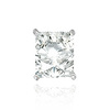 ITI NYC Four Prong Emerald Shape Tapered Solitaire Settings With Peg in Platinum (6.50 x 4.50 mm - 9.00 x 7.00 mm)