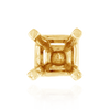ITI NYC Four Prong Square Solitaire Basket Settings With Peg in 18K Gold (3.00 mm - 8.00 mm)