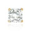 ITI NYC Four Prong Square Solitaire Basket Settings With Peg in 14K Gold (3.00 mm - 10.00 mm)