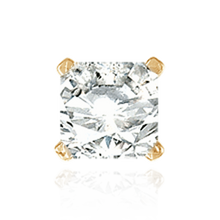 Load image into Gallery viewer, ITI NYC Four Prong Square Solitaire Basket Settings With Peg in 18K Gold (3.00 mm - 8.00 mm)
