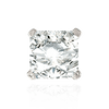 ITI NYC Four Prong Square Solitaire Basket Settings With Peg in Platinum (3.00 mm - 8.00 mm)