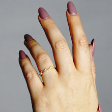 Load image into Gallery viewer, Stackable Ring with Scalloped Design in 14K Gold
