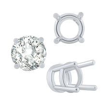 Load image into Gallery viewer, ITI NYC Four Prong Heavy High Setting in Sterling Silver (4.50 mm - 9.00 mm)
