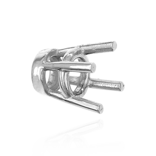 ITI NYC Four Prong Heavy High Setting in Sterling Silver (4.50 mm - 9.00 mm)