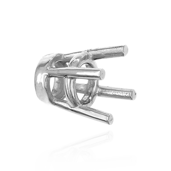 ITI NYC Four Prong Heavy High Setting in Sterling Silver (4.50 mm - 9.00 mm)